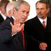 George Bush v Praze - tisková konference