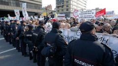demonstrace moskva