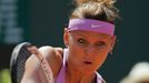 Lucie Šfářová v semifinále French Open 2015 proti Aně Ivanovičové.