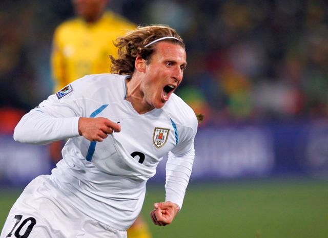 Tak se slaví na MS 2010 (Uruguay, Forlán)