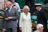 Princ Charles a manželka Camilla Duchess si poté hledali svá místa. Měli samozřejmě ta, z kterých je nejlépe vidět.