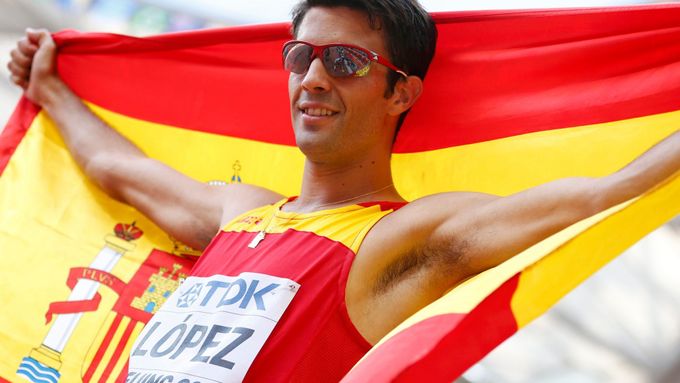 Miguel Angel López, vítěz chůze na MS v atletice