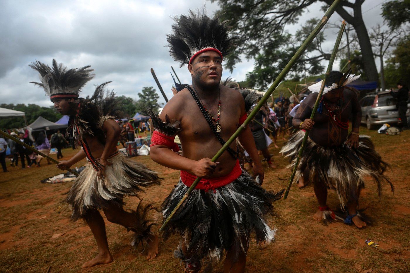 Brazílie indiáni protest Terra Livre