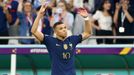 Kylian Mbappé po neproměněné šanci v osmifinále MS 2022 Francie - Polsko