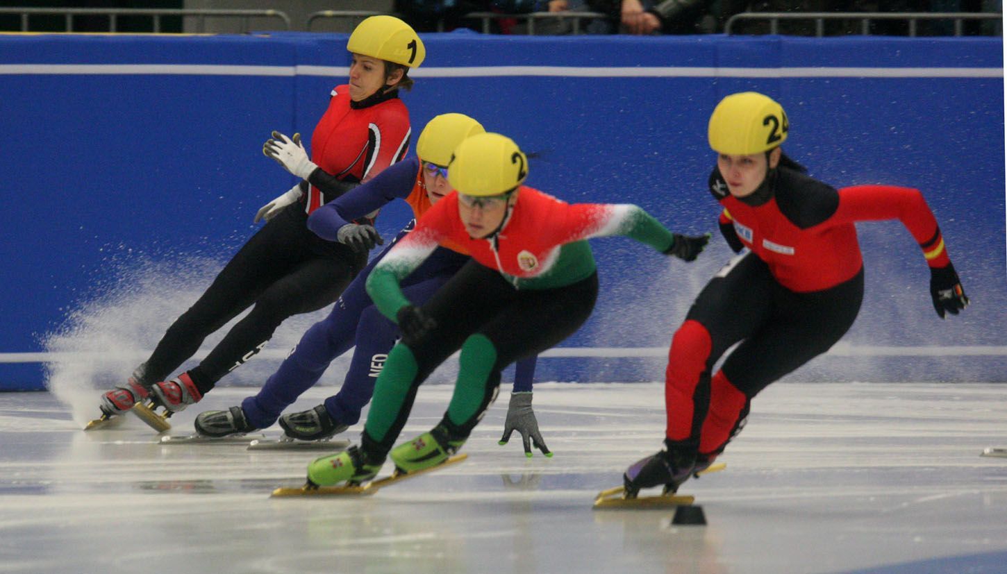 ME short track Mladá Boleslav - pád