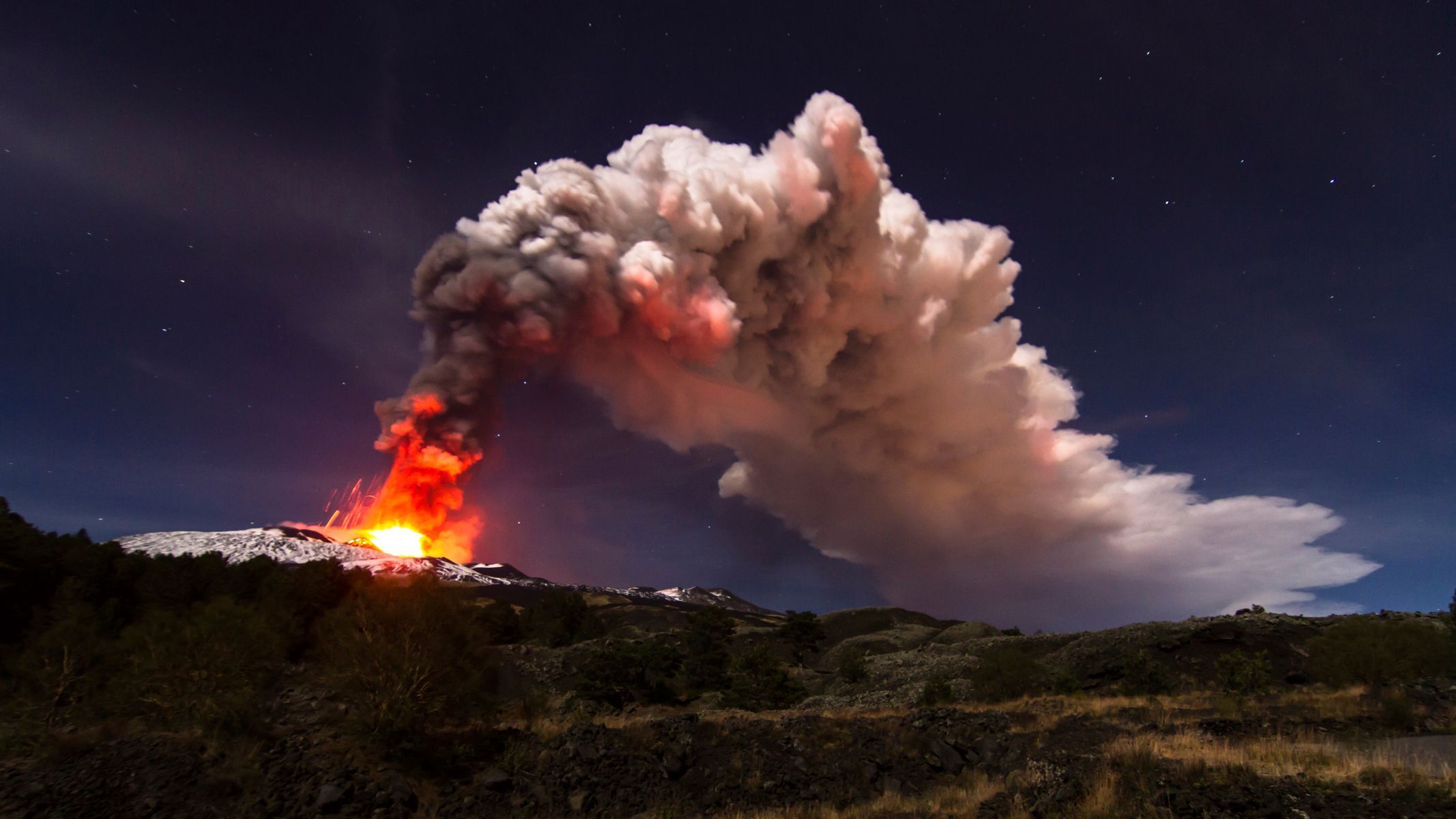 Sopka Etna, Itálie
