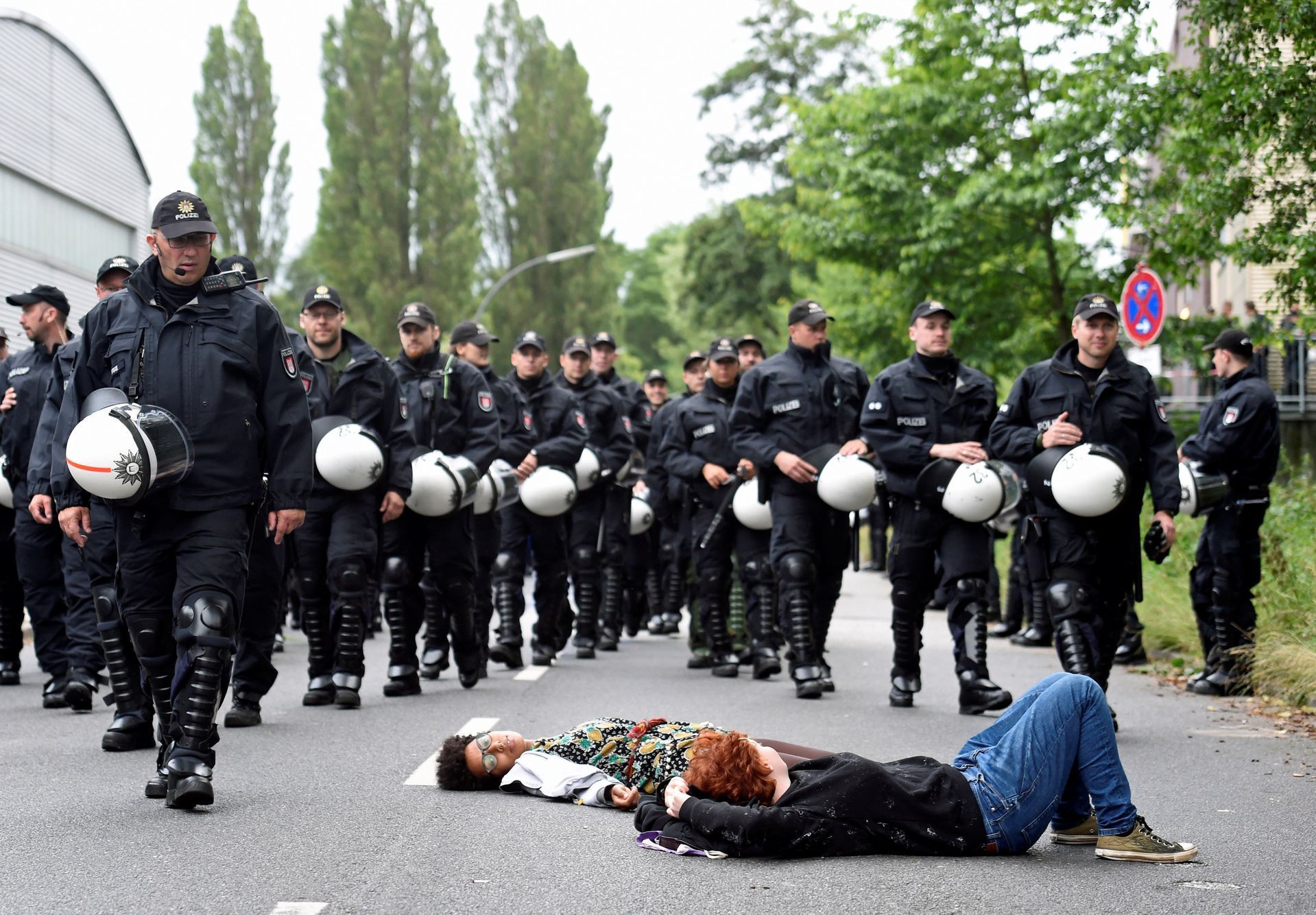 Protesty proti G20 v Hamburku, červenec 2017