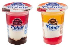 Mléčný dezert Kunín Pohár obsahuje zakázaný pesticid. Stovky tisíc kusů zmizí z pultů