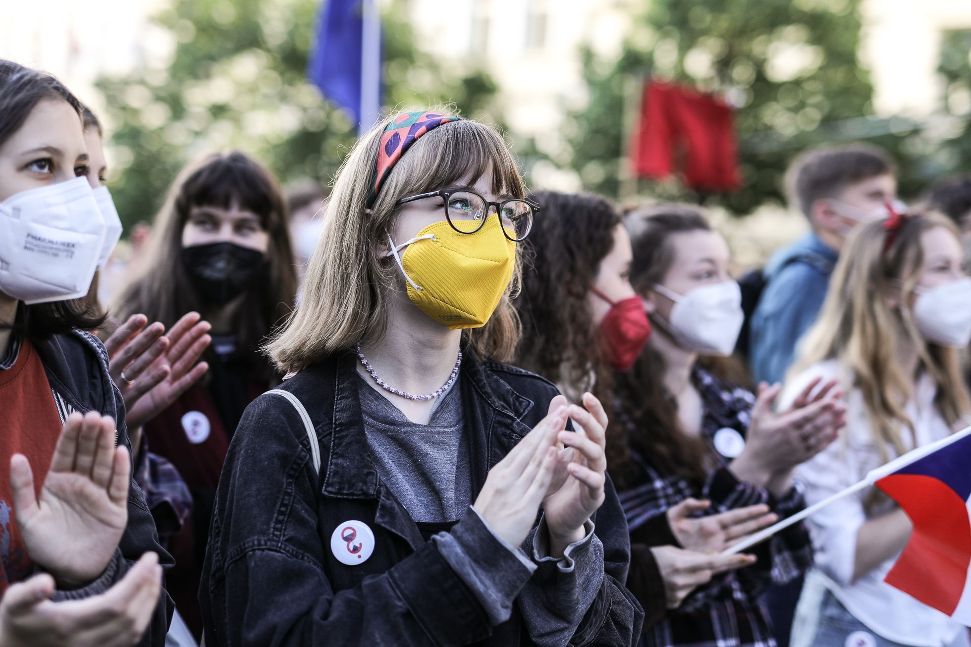 Demonstrace Milion chvilek Václavské náměstí 20. 5. 2021 za odstoupení Marie Benešové