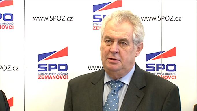 Miloš Zeman v roce 2011.