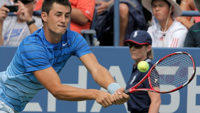 Bernard Tomic na tenisovém US Open 2013