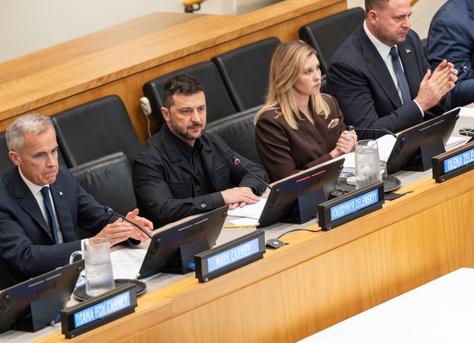 V sídle OSN se jednalo o unesených ukrajinských dětech. Před delegáty promluvil nejen ukrajinský prezident Volodymyr Zelensky se svou chotí, ale i prezident Petr Pavel.