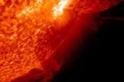 Velká část hmoty se po výbuchu "vrátila" zpět na povrch Slunce.