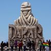 Dakar 2014: socha ze slaného bloku v Bolívii