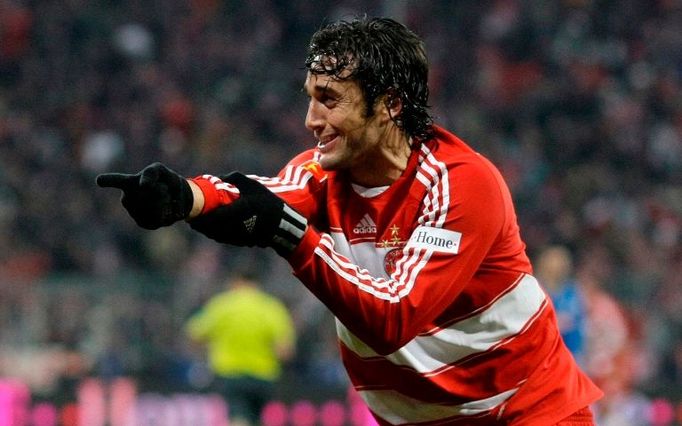 Luca Toni a jeho oslava vítězné branky