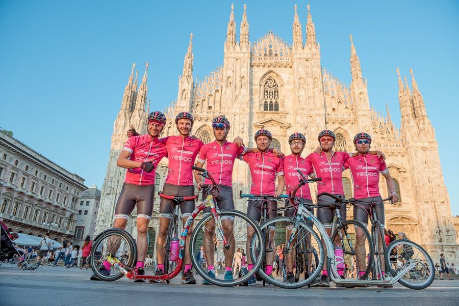 Expedice Kick Italy 2017 po trase závodu Giro d'Italia