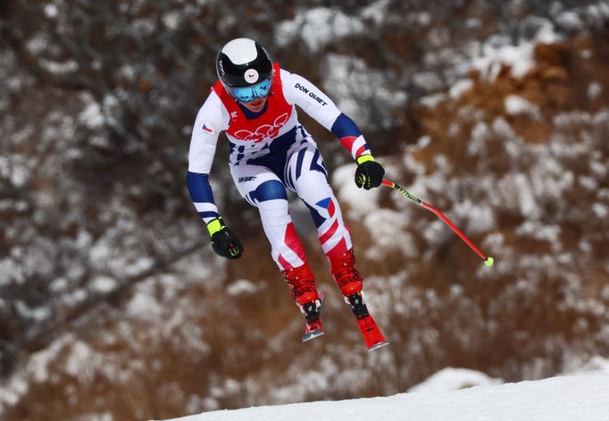 Tereza Nová v olympijském sjezdu.