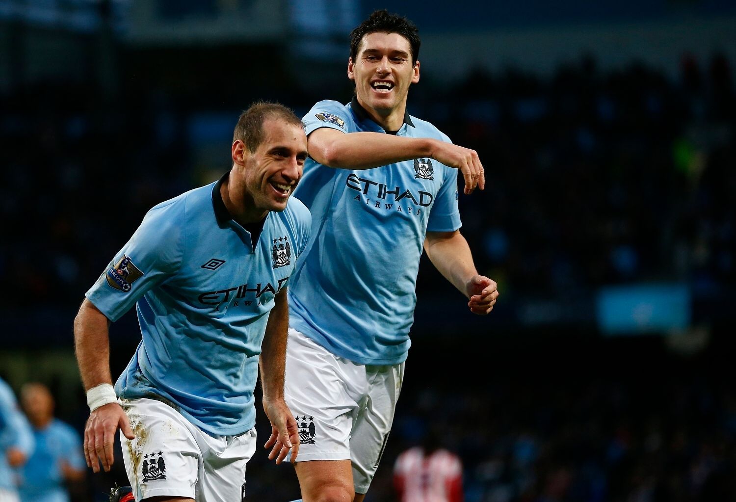 Premier League, Manchester City - Stoke City: Pablo Zabaleta a Gareth Barry