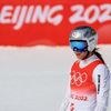 Ester Ledecká v cíli kombinačního sjezdu na ZOH 2022 v Pekingu