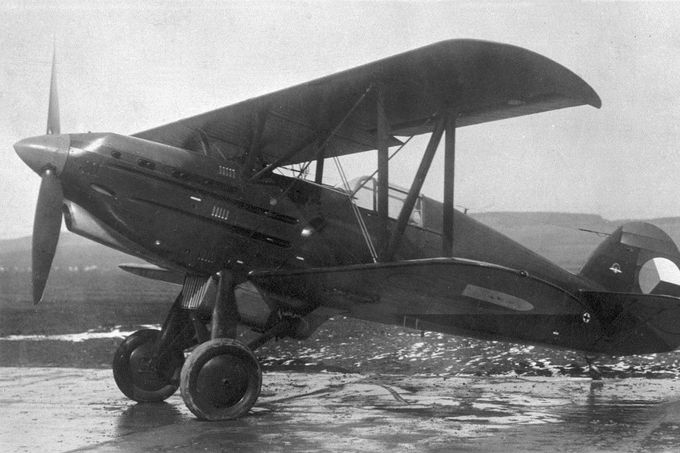 Letoun Avia B-534 (ve výzbroji čs. letectva 1938-1939) vyrobené v továrně Avia v roce 1934.