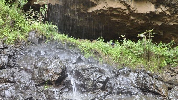 Jeskyně v Etiopii, ve které byla 4500 let stará lebka nalezena.