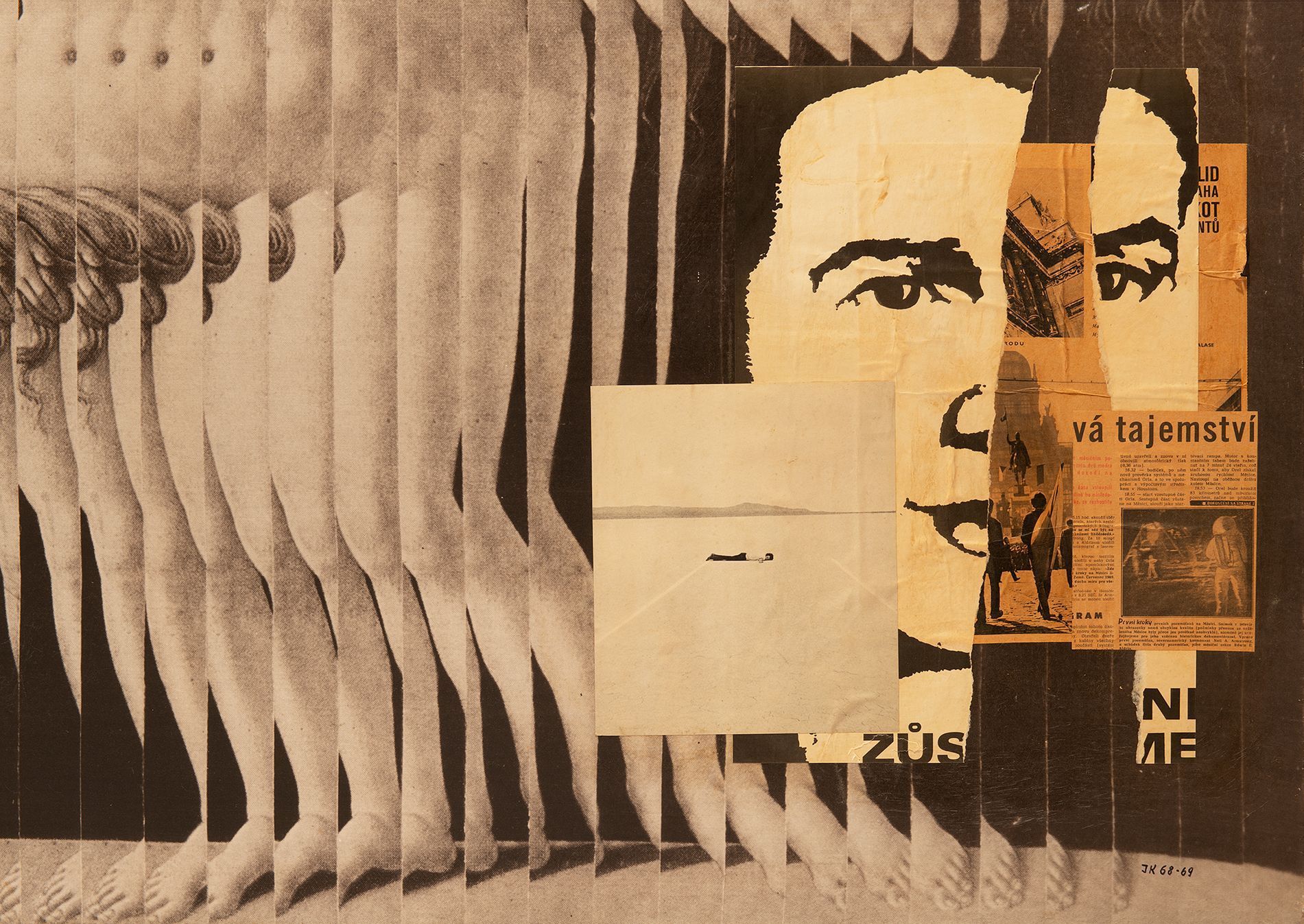 Jiří Kolář: Pocta Palachovi, 1969