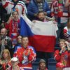 Čeští fanoušci v zápase Česko - Lotyšsko na MS 2019