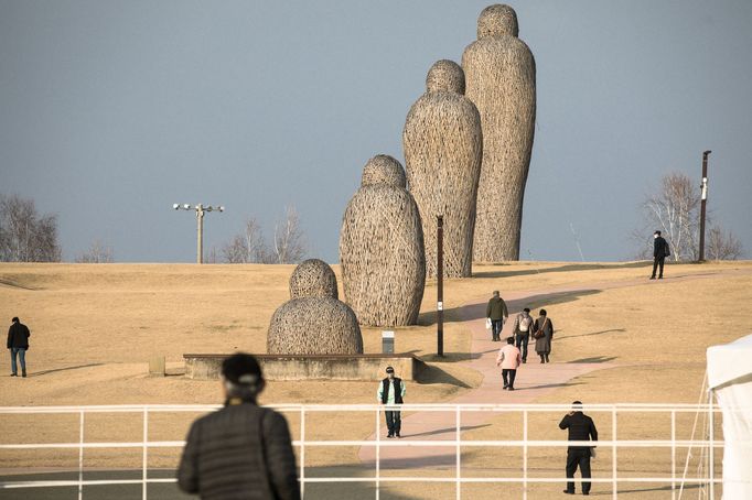 Jihokorejské město Pchadžu na hranicích se Severní Koreou.