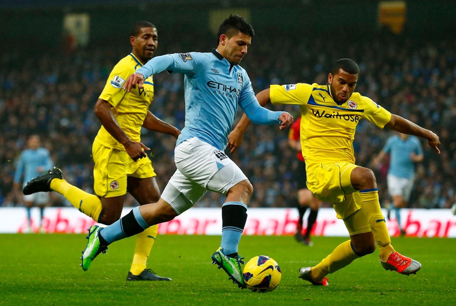 Premier League, Manchester City - Reading: Sergio Agüero - Adrian Mariappa