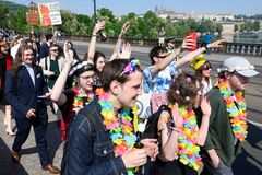 Prahou prošel průvod studentů, zahájil třináctý ročník Studentského Majálesu