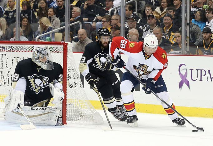 NHL: Florida Panthers vs Pittsburgh Penguins (Fleury, Bonino, Jágr)