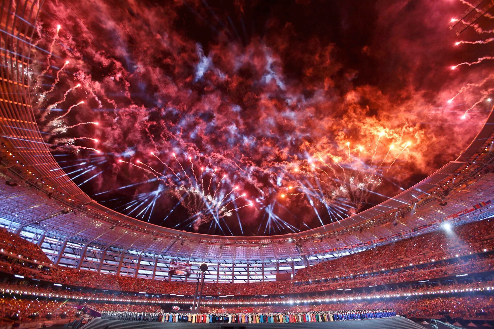 Evropské hry 2015 - slavnostní zahájení: ohňostroj