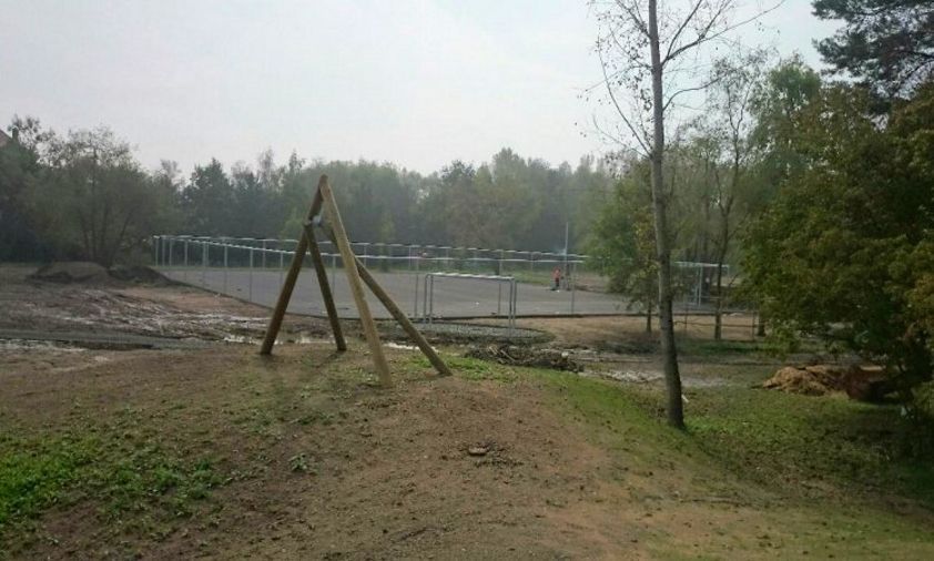 Park Na Špici - začátek revitalizace 2014