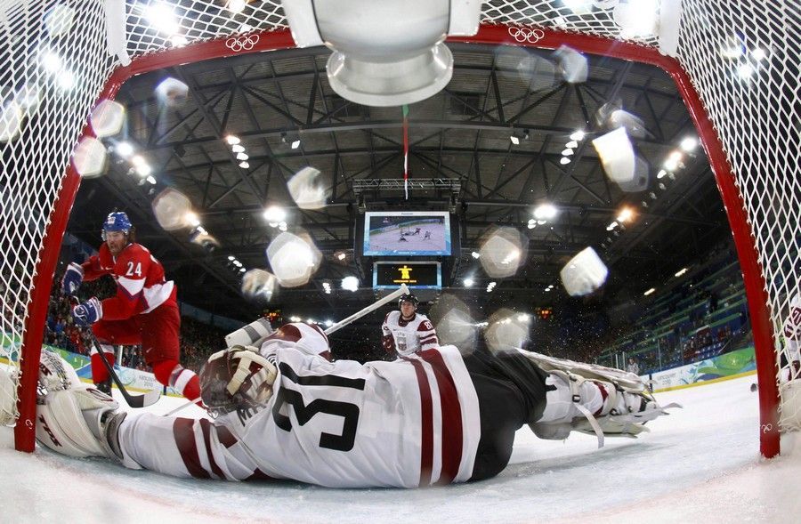 Česko - Lotyšsko, fotografie z osmifinále turnaje ve Vancouveru