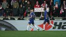 Chelsea slaví gól v prvním čtvrtfinále Evropské ligy Slavia - Chelsea