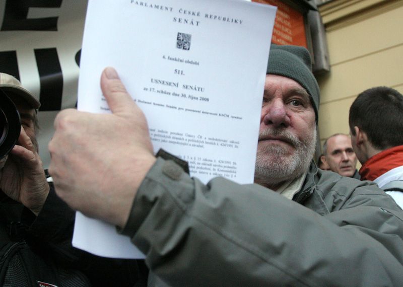 Demonstrace na Národní Třídě