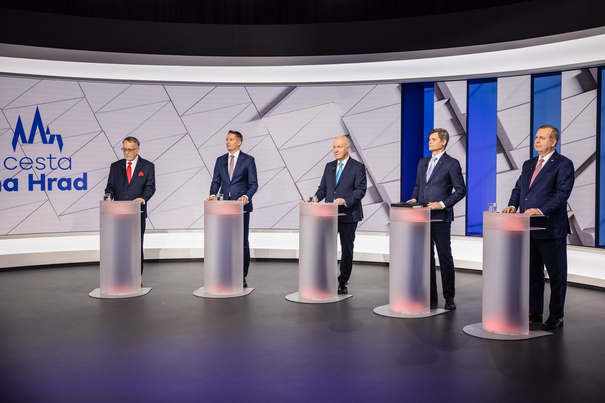 prezidentská debata, Andrej Babiš, Danuše Nerudová, Petr Pavel, televizní debata, TV Nova