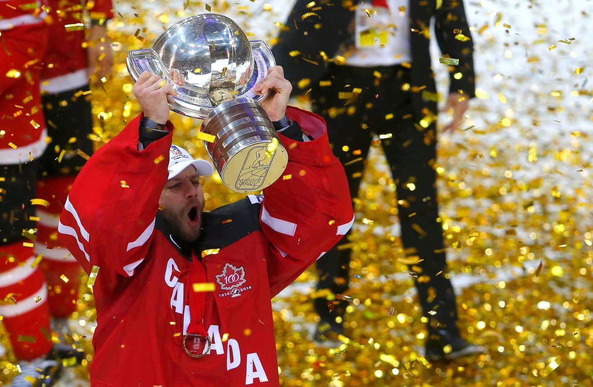 MS 2015, finále Kanada-Rusko: Mike Smith s pohárem pro mistry světa