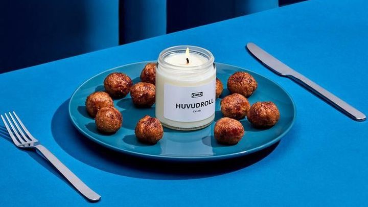 Masové koule nejen na talíři: Ikea nabídla svým věrným svíčku s vůní oblíbeného jídla; Zdroj foto: IKEA USA