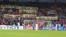 SL, PLzeň-Liberec: choreo  fanoušků Plzně