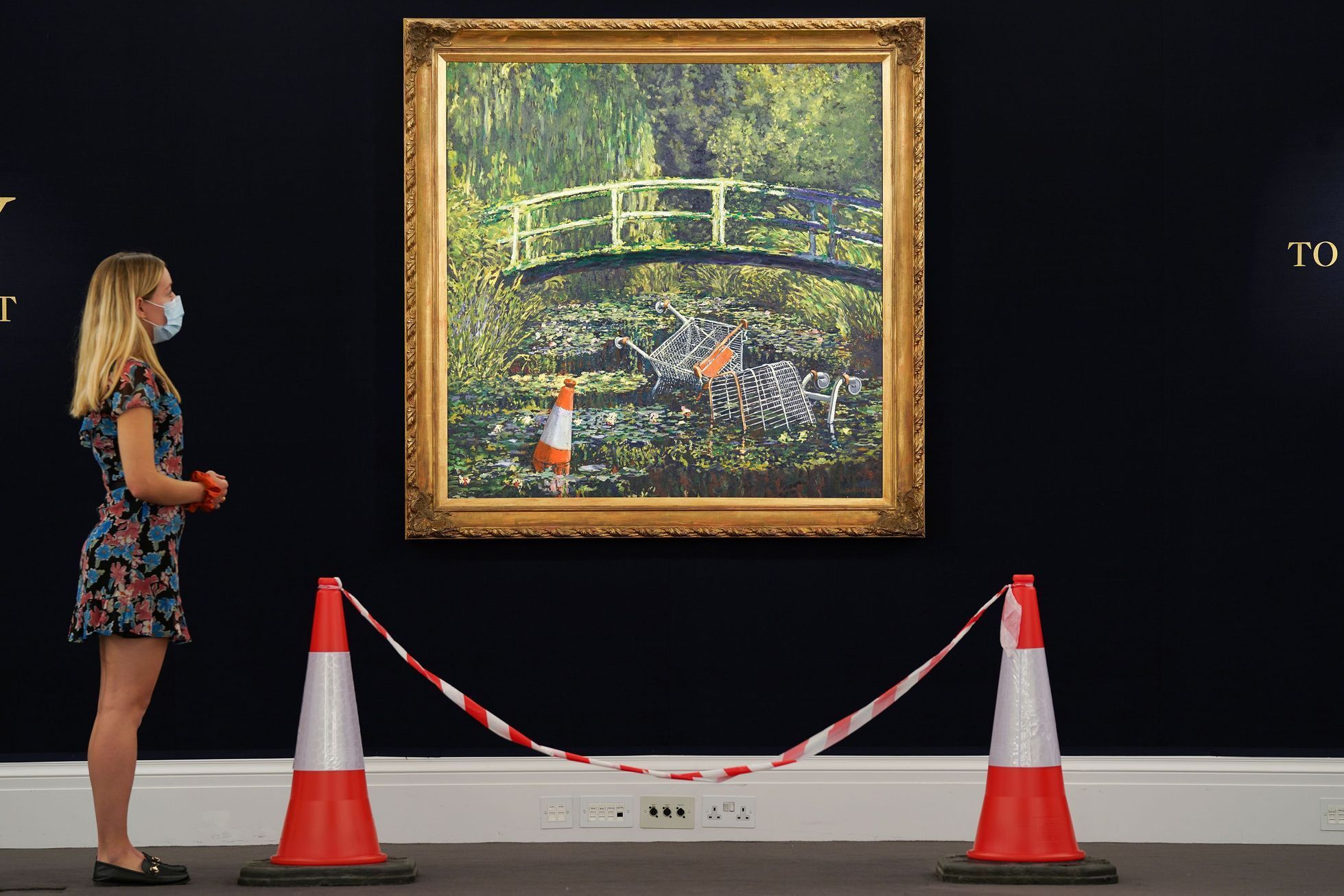 Banksyho obraz Show me the Monet (Ukaž mi Moneta)