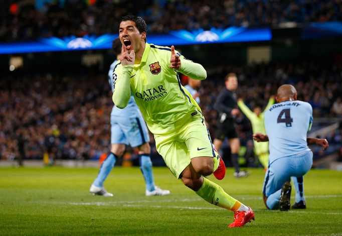 LM, Man.City-Barcelona: Luis Suárez slaví gól