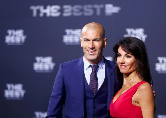 Galavečer FIFA 2017: Zinedine Zidane a jeho manželka Veronique