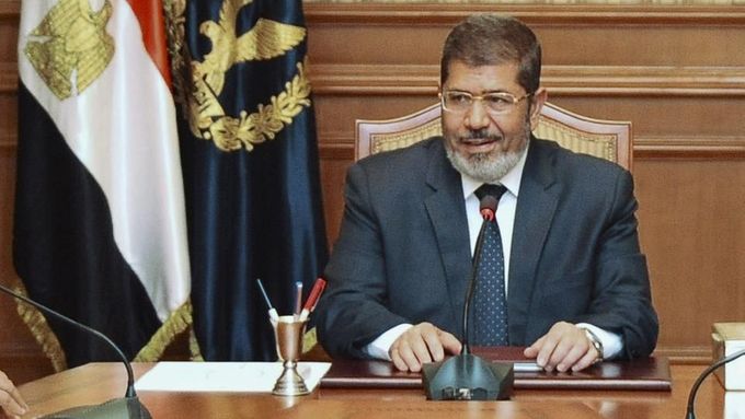 První demokraticky prezident Egypta Muhammad Mursí.