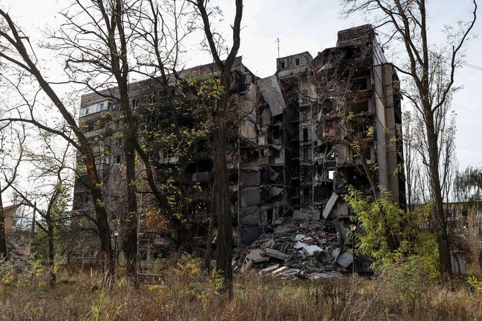 Avdijivka nedaleko Doněcku. Město, na které ze tří stran útočí ruští okupanti.