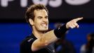 Australian Open 2015: Andy Murray při semifinále s Tomášem Berdychem