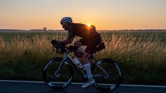 Ultracyklista Daniel Polman na Race Across Germany