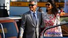 George Clooney, Amal Alamuddin v Benátkách