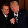 Emmanuel Macron na návštěvě u Donalda Trumpa v Bílém domě