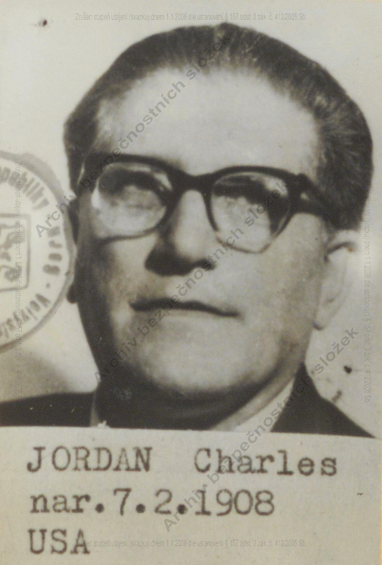 Charles Jordan, smrt v Praze